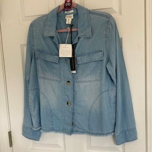 10. NWT Nicole Miller Soft Blue Shacket